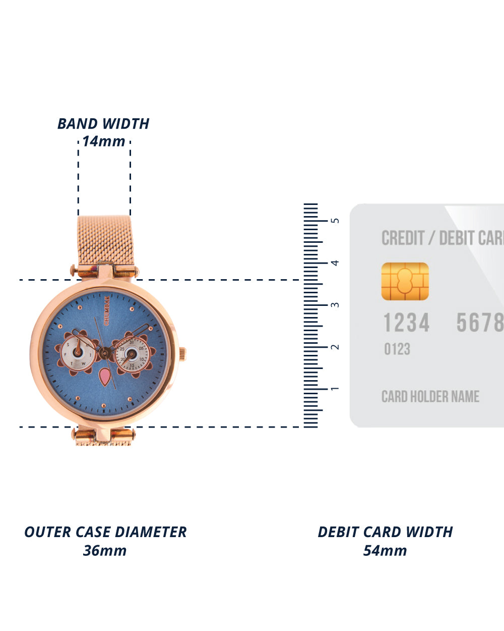 Hoot Mesh Strap Watch | Mint Dial