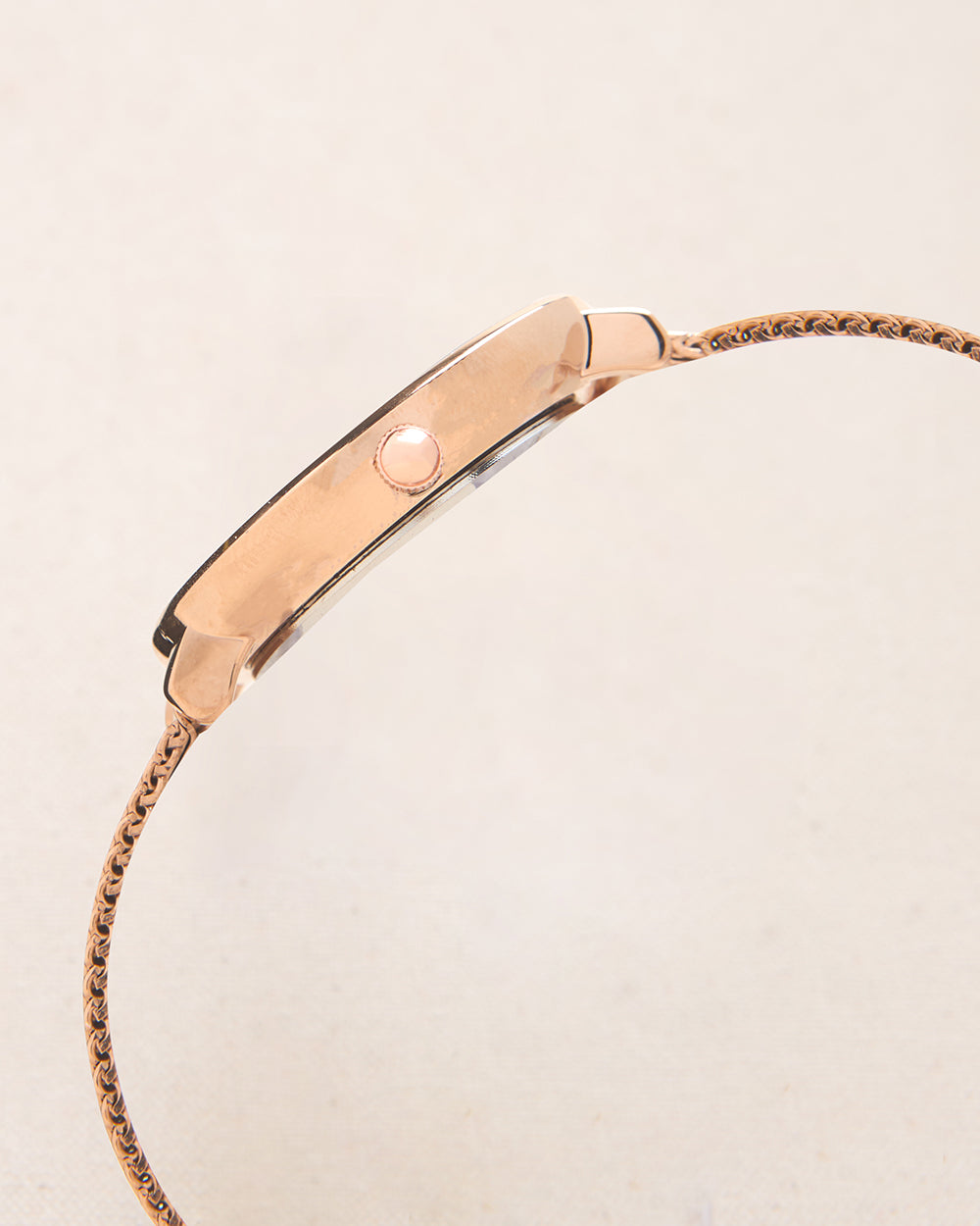 Teal By Chumbak | Frosted Flora Watch, Metal Mesh Strap