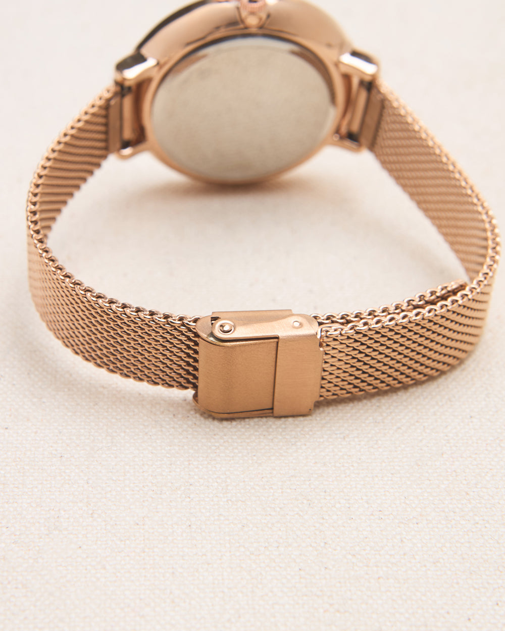 Teal By Chumbak | Frosted Flora Watch, Metal Mesh Strap