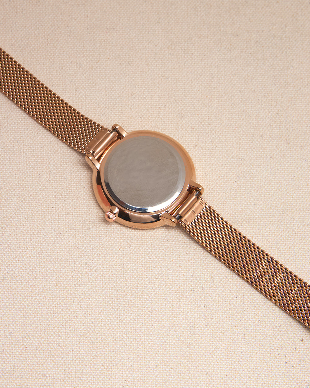 Teal By Chumbak | Frosted Flora Watch, Metal Mesh Strap