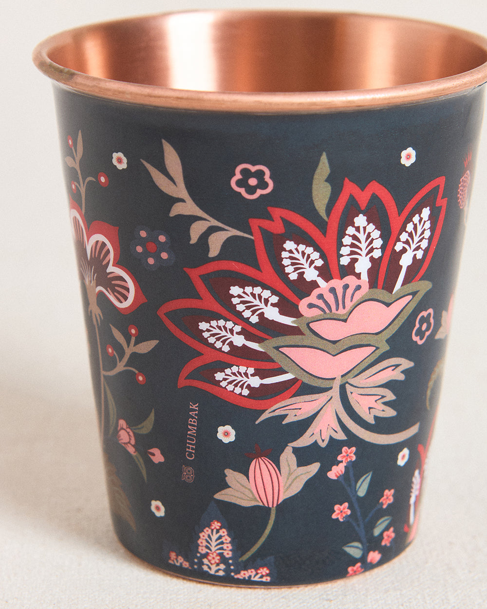 Vintage Rose Copper Tumbler, Small