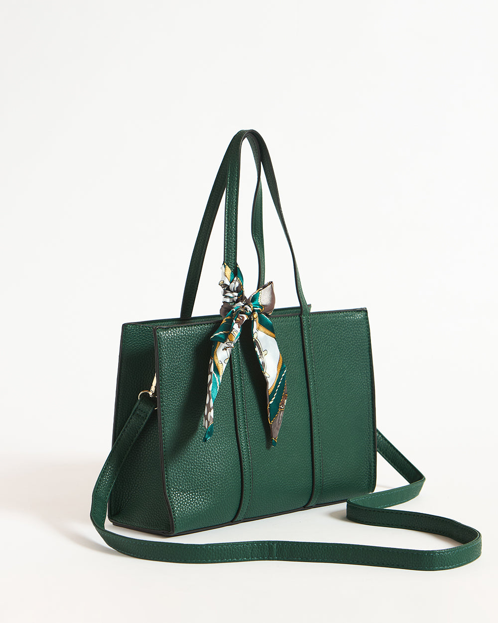 Maldives Mini Tote with Scarf | Green