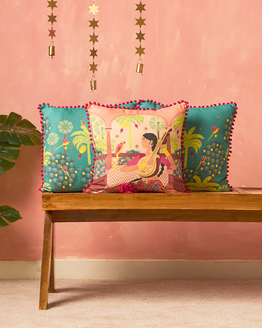 Mehfil Cushion Cover Set, 16" | Set of 3
