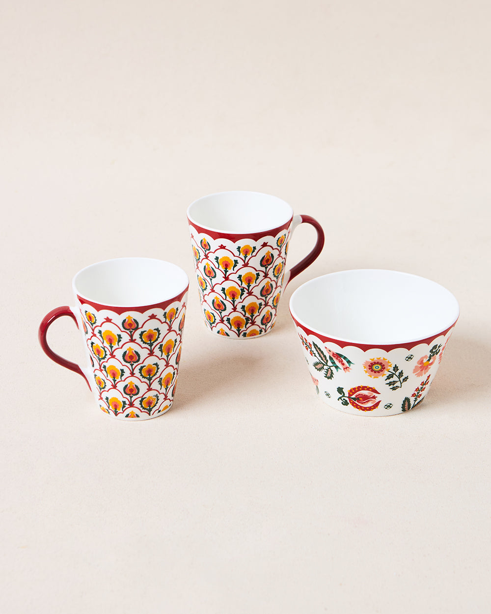 Suzani Bloom Tea Trio, Gift Set of 3 | Comes in a Gift Box