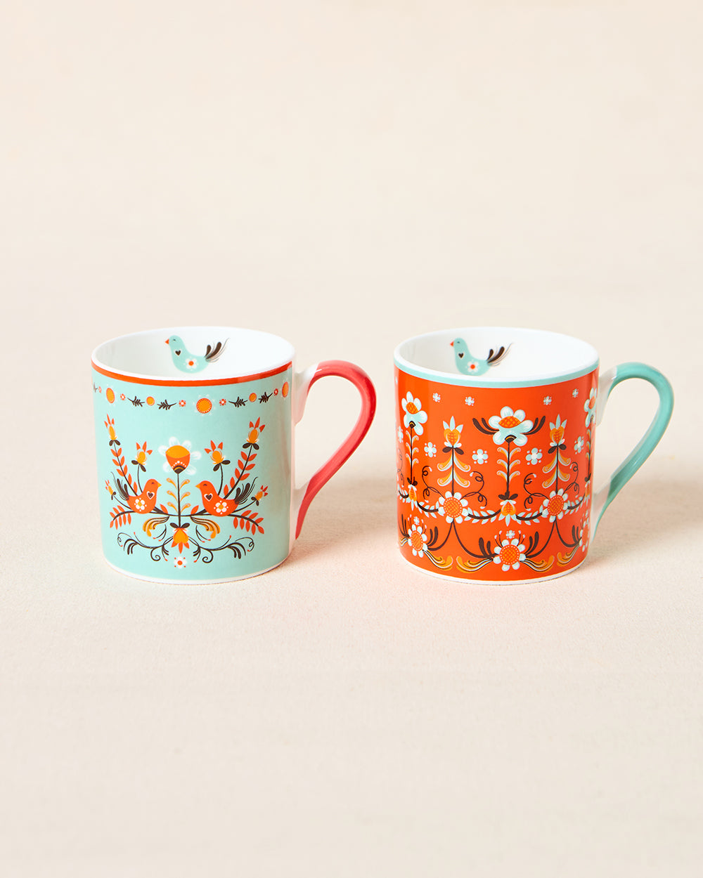 Valley Bloom Tea Mugs Gift Set of 6