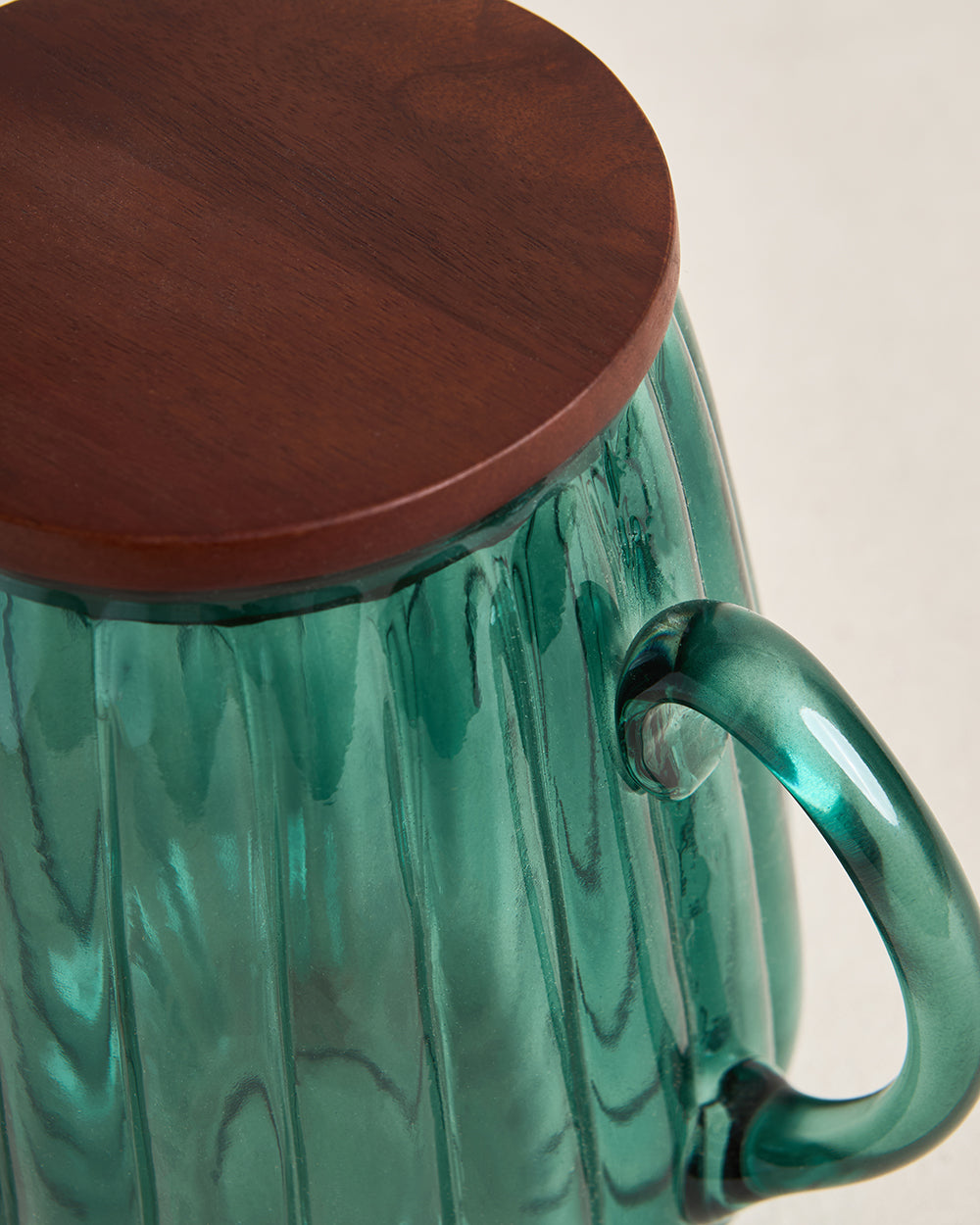Cove Glass Pitcher with Lid, 2250ml