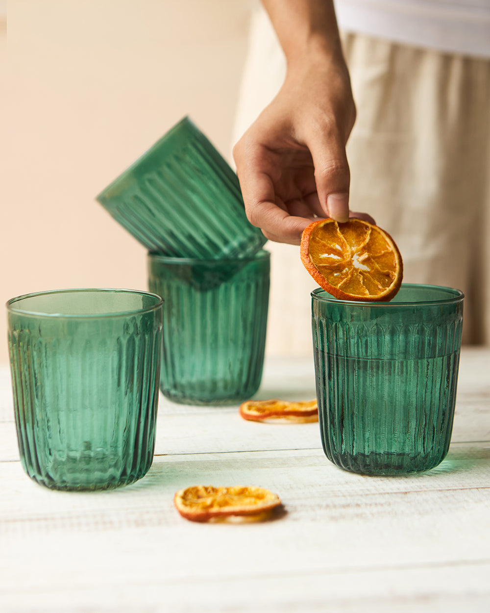 Cove Glass Tumblers - Set of  4, 250ml