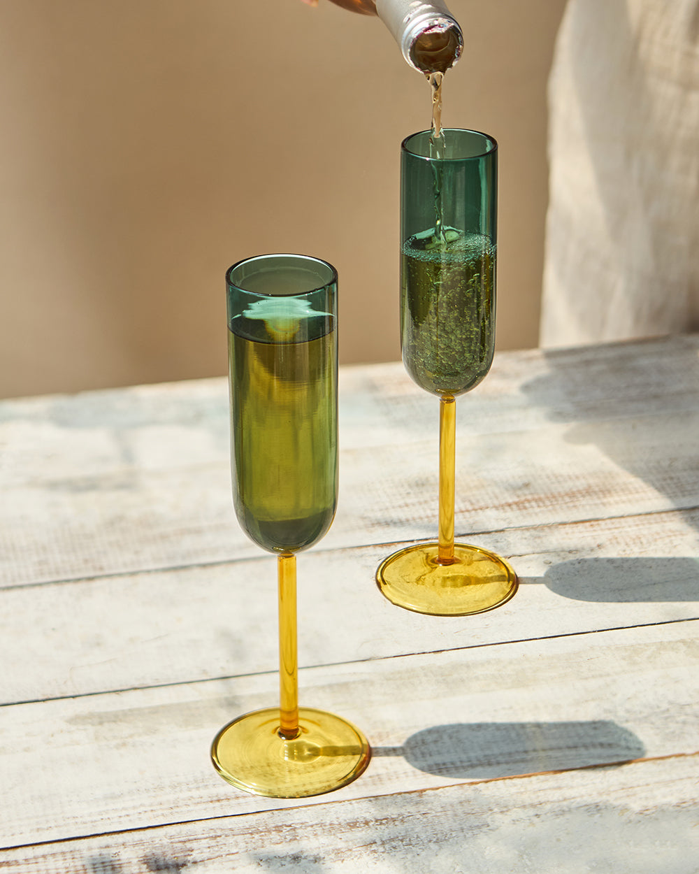 Cove Flute Glass Gift Set - Set of 2 | 270 ml 