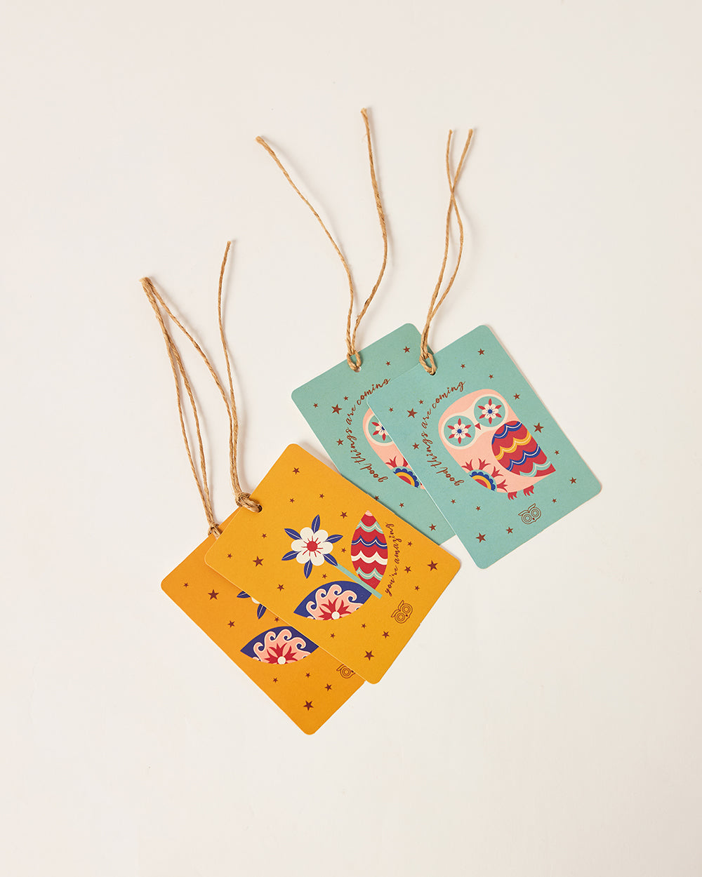 Classic Owl Message Cards, Set of 4