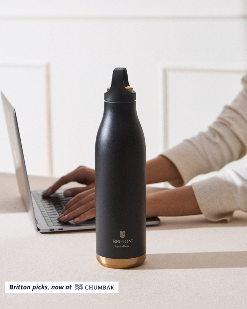 Spring Vacuum Bottle, 750 ml | Black