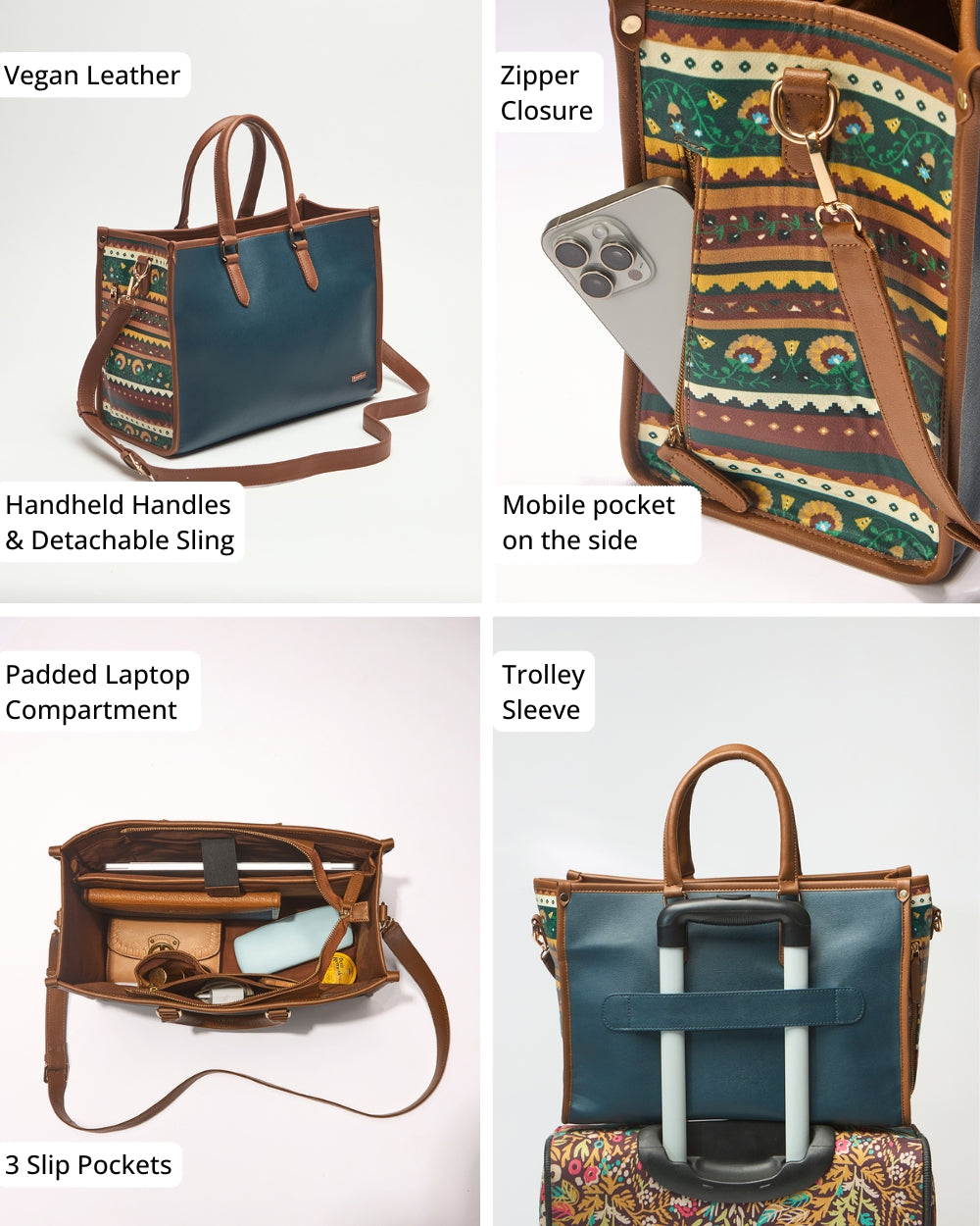 The Tulum Tote - Floral | Digital Nomad
