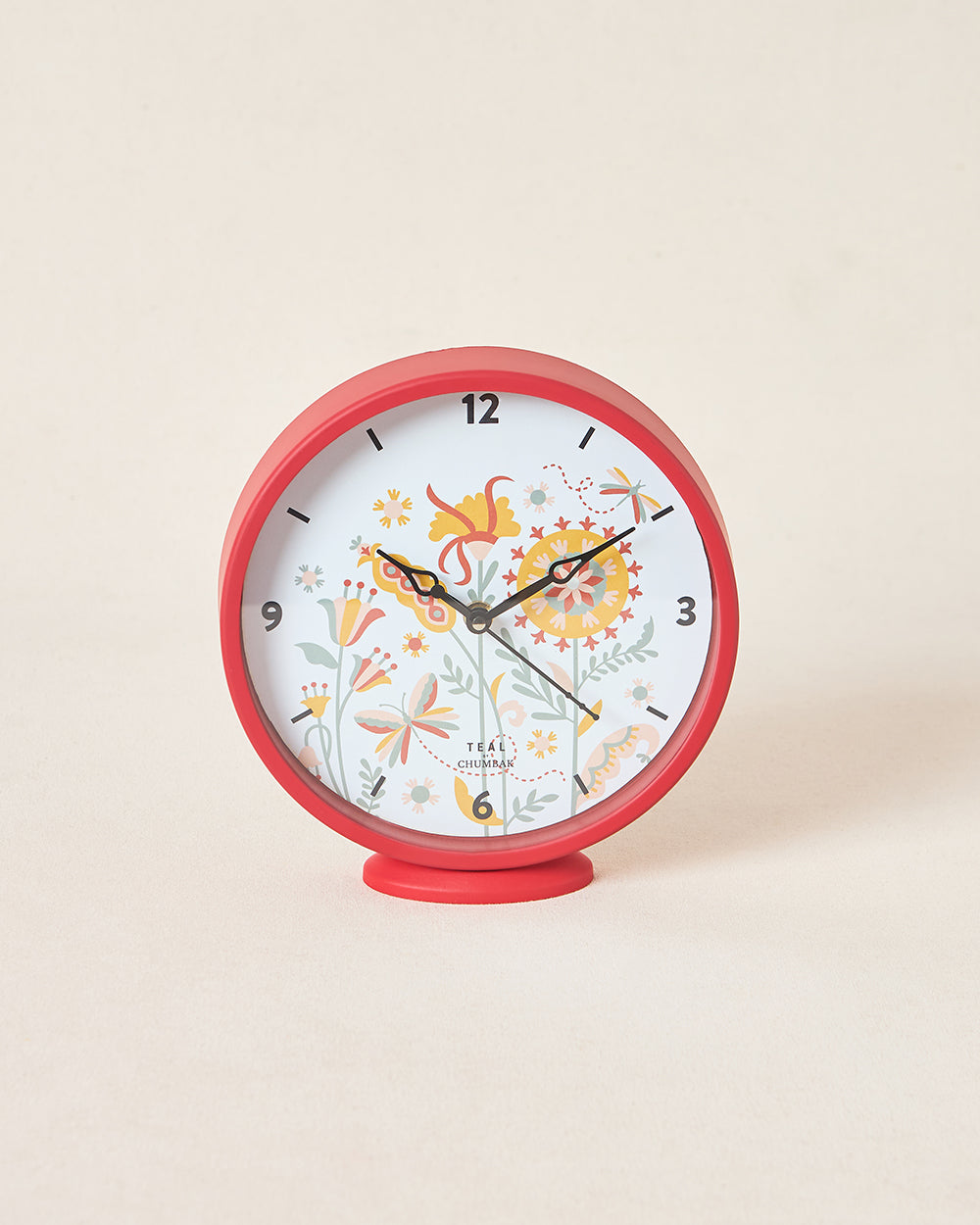 Teal by Chumbak | Sunshine Garden Table and Wall Clock, 8' dia