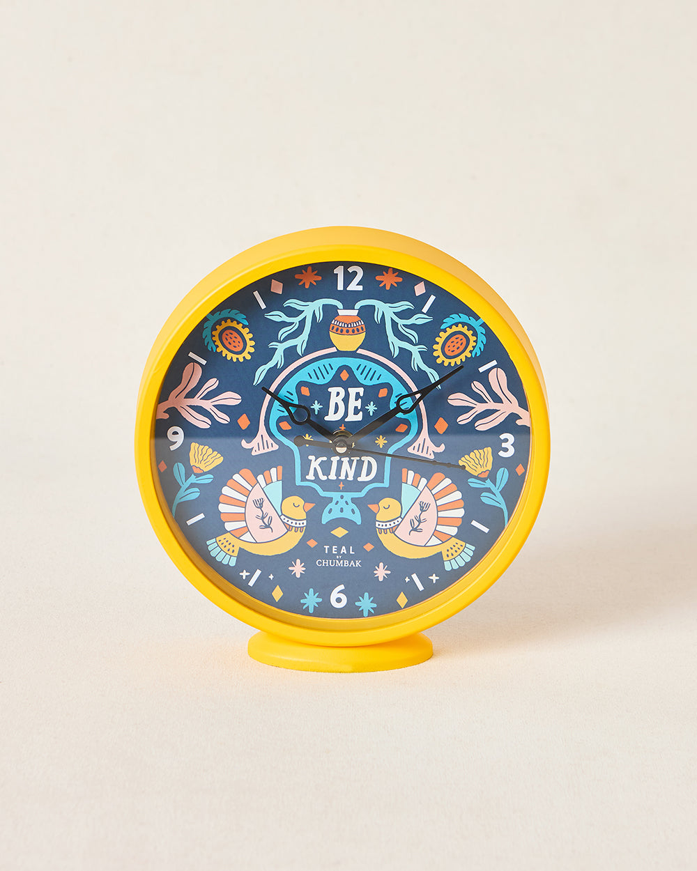 Teal by Chumbak | Be Kind Table and Wall Clock, 8' dia