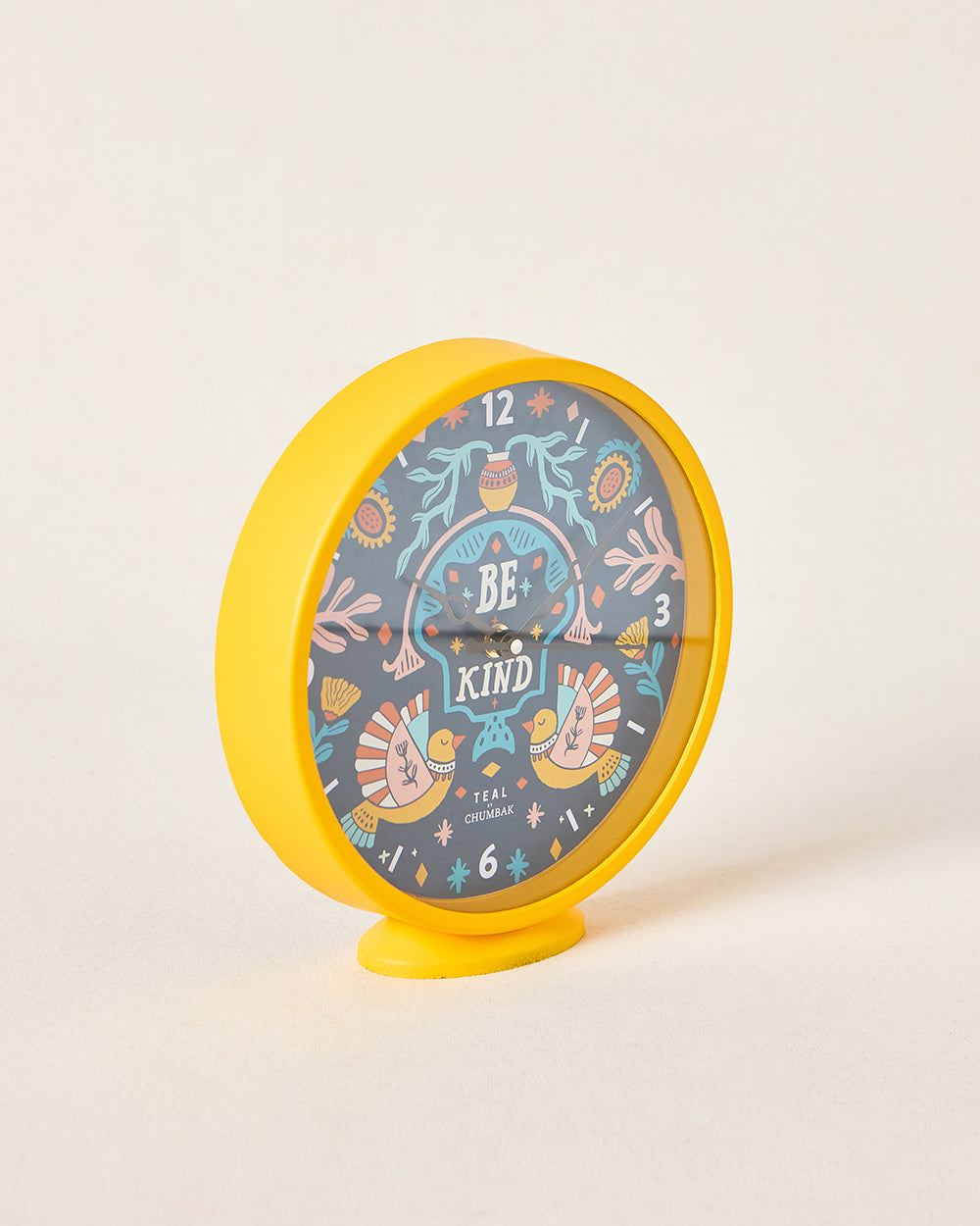 Teal by Chumbak | Be Kind Table and Wall Clock, 8' dia