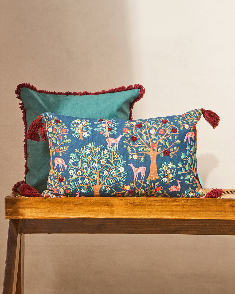Chinar Cushion Cover, 12"x20" | Kashmir Trails