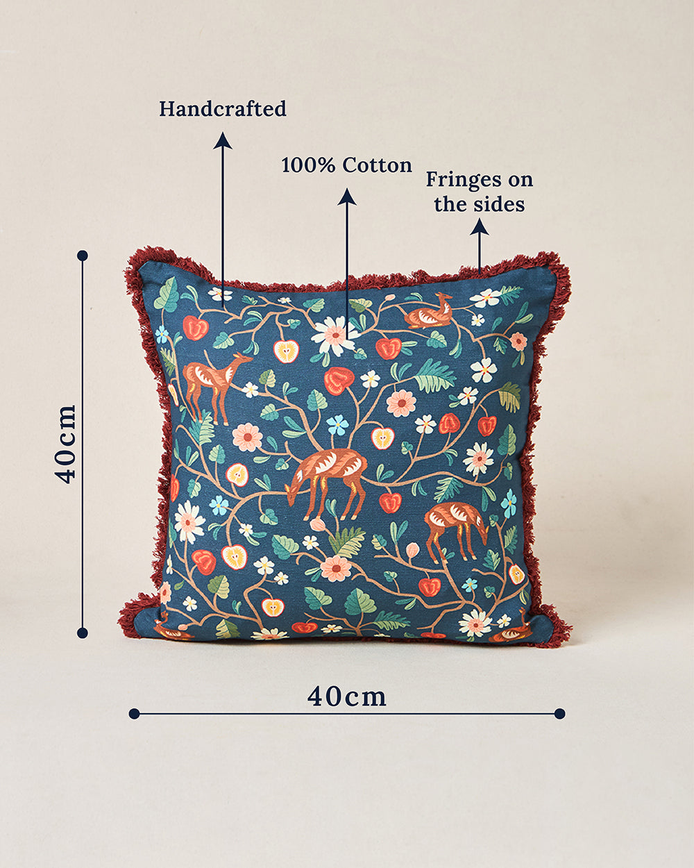 Apple Orchards Cushion Cover, 16" | Kashmir Trails