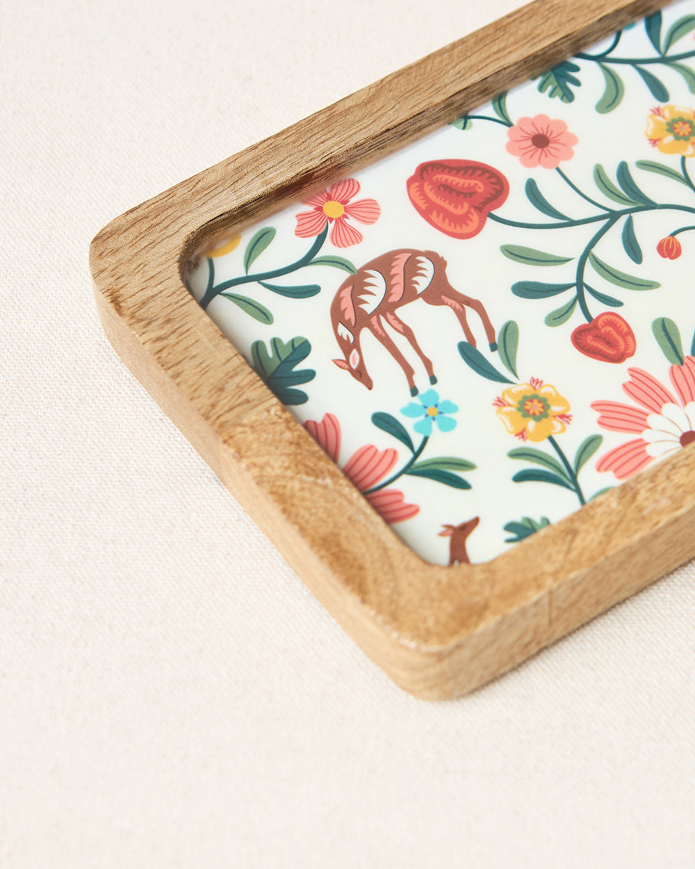 Hangul Wooden Snack Platter, 17"x4" | Kashmir Trails