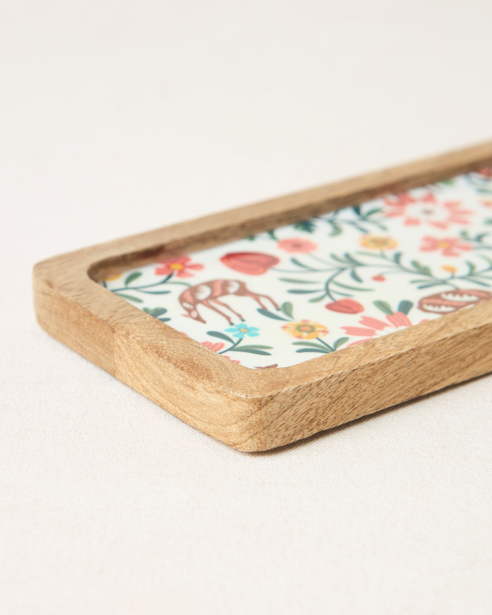 Hangul Wooden Snack Platter, 17"x4" | Kashmir Trails
