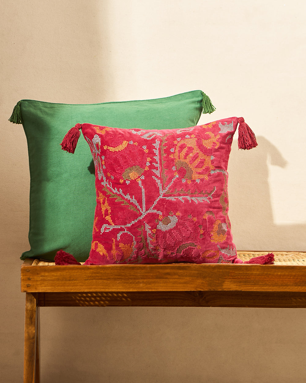 Phool Cushion Cover, 16" | Palace Memoirs