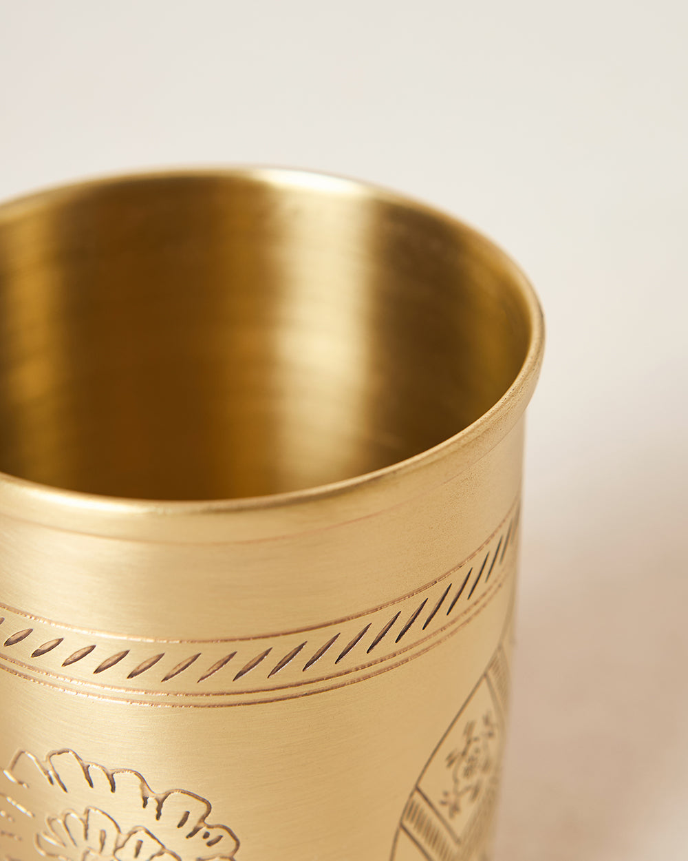 Royal Tusker Brass Tumbler, 350ml | Palace Memoirs