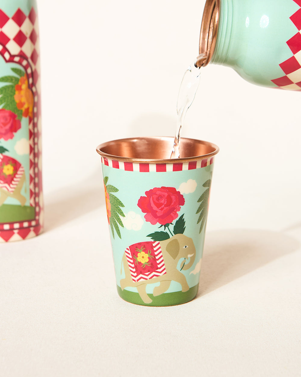 Royal Tusker Copper Tumbler, 350 ml | Palace Memoirs
