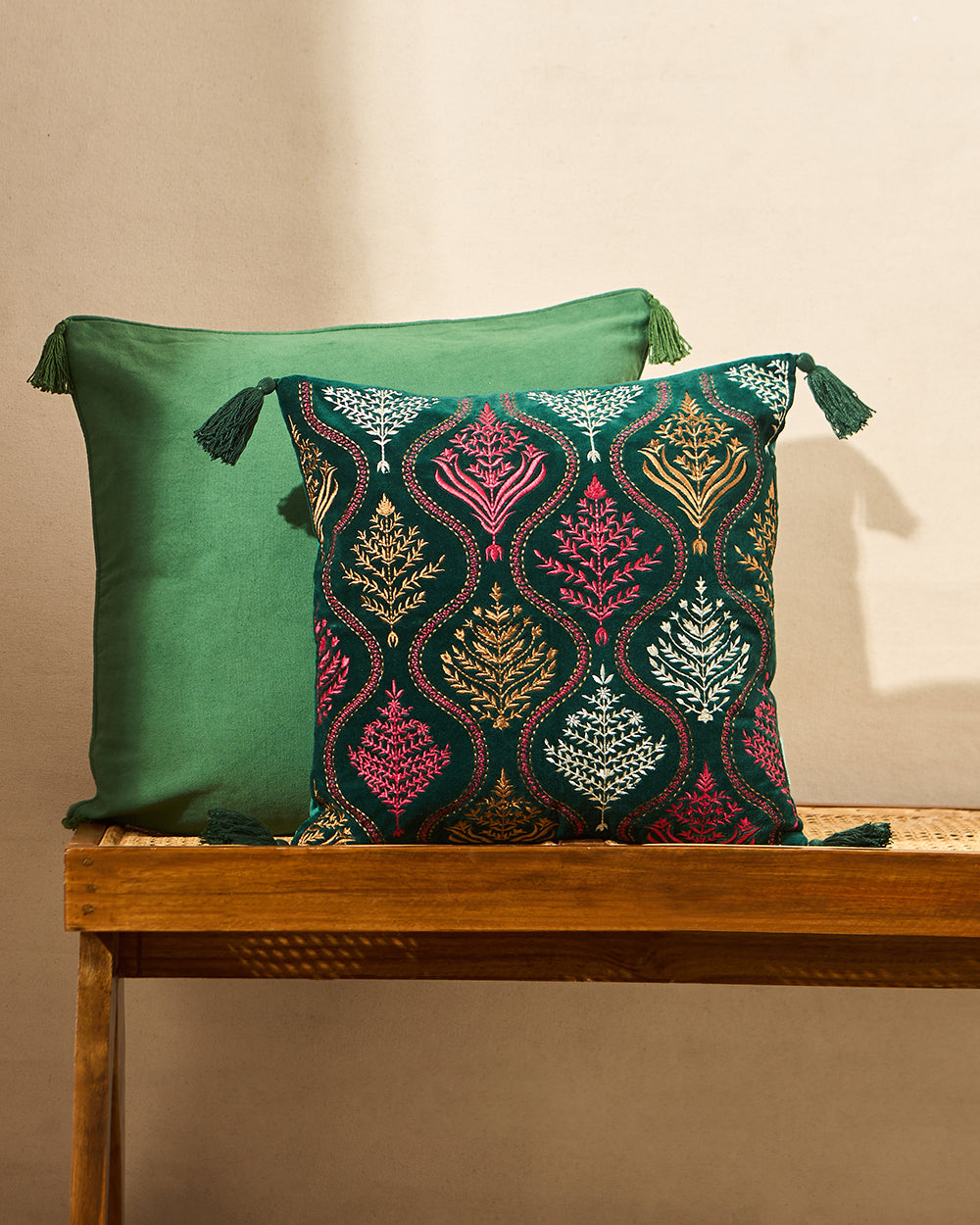 Jaal Cushion Cover, 16" | Palace Memoirs