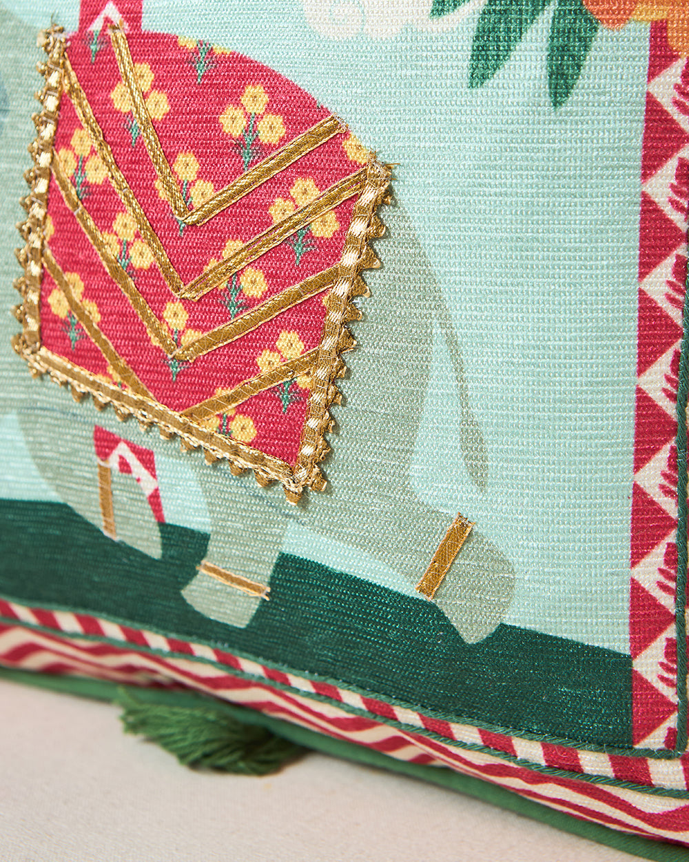 Royal Tusker Cushion Cover, 16" | Palace Memoirs