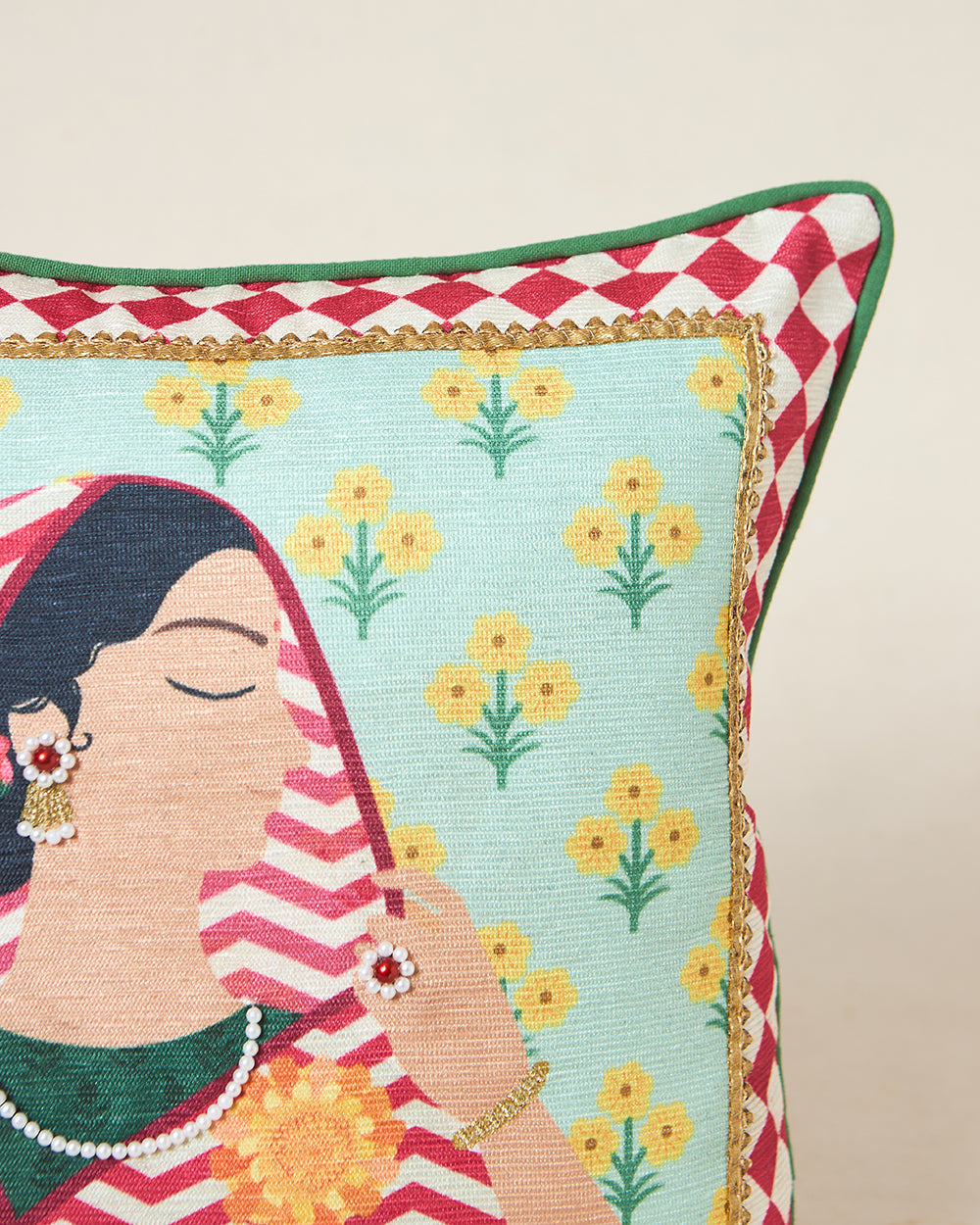Rani Cushion Cover, 16" | Palace Memoirs