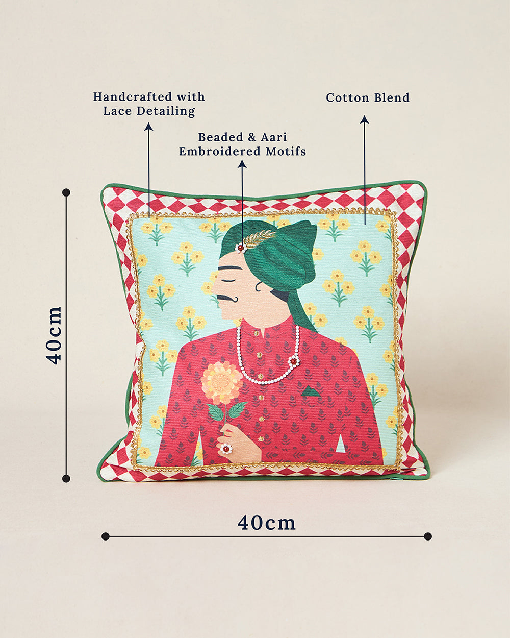 Sawai Cushion Cover, 16" | Palace Memoirs