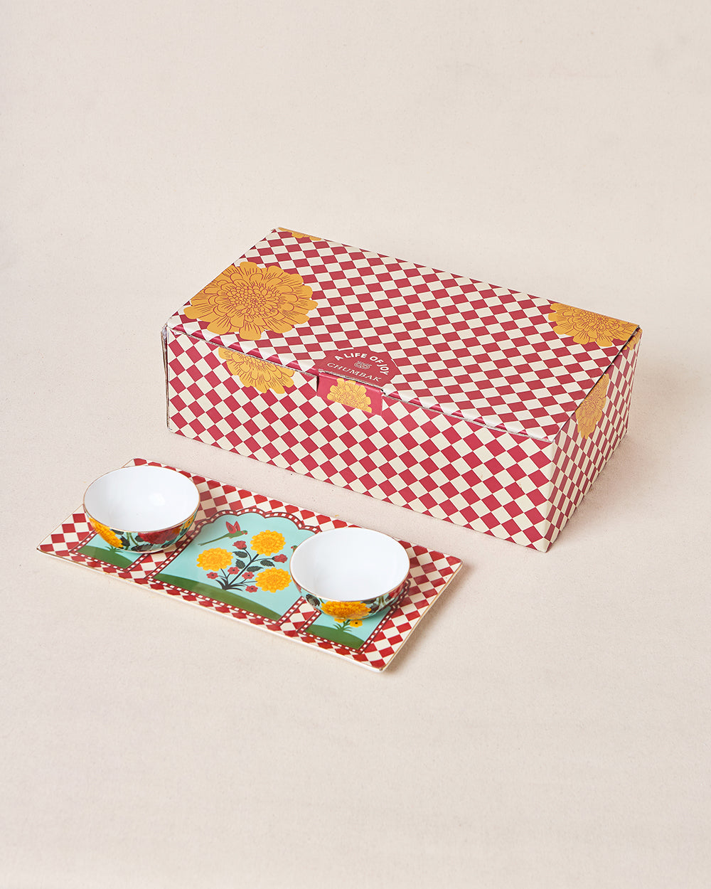 Rani Bagh Chip & Dip Platter Gift Set - Set of 3 | Palace Memoirs