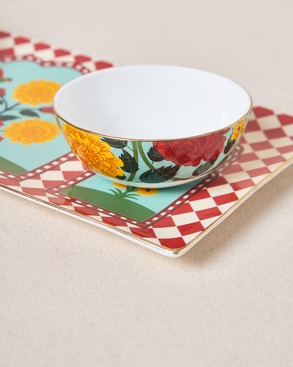 Rani Bagh Chip & Dip Platter Gift Set - Set of 3 | Palace Memoirs