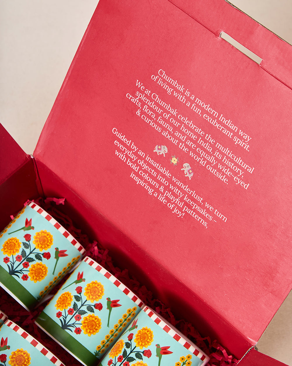 Rani Bagh Mugs Gift Set - Set of 6, 220 ml | Palace Memoirs