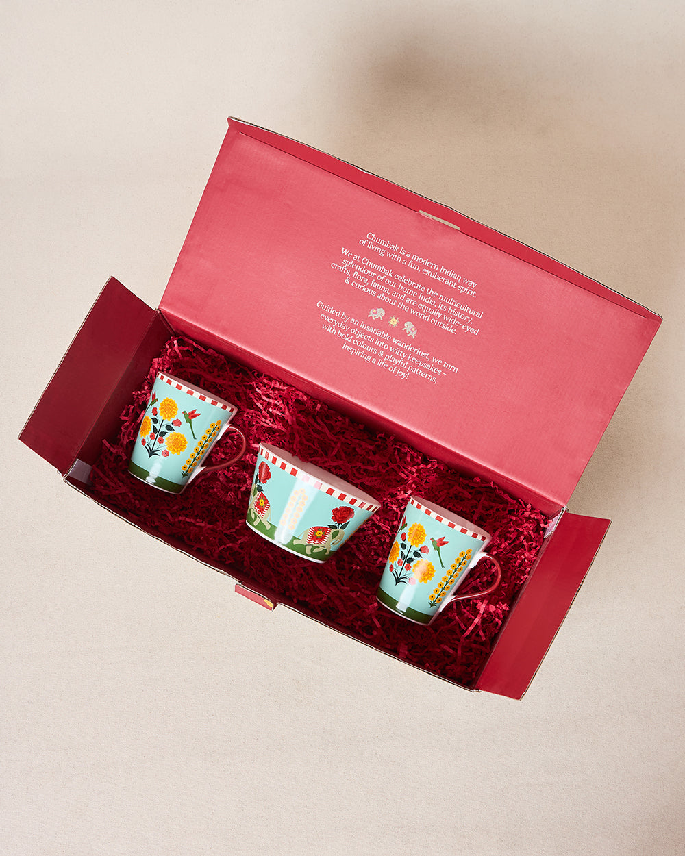 Rani Bagh Tea Trio Gift Set - Set of 3 | Palace Memoirs