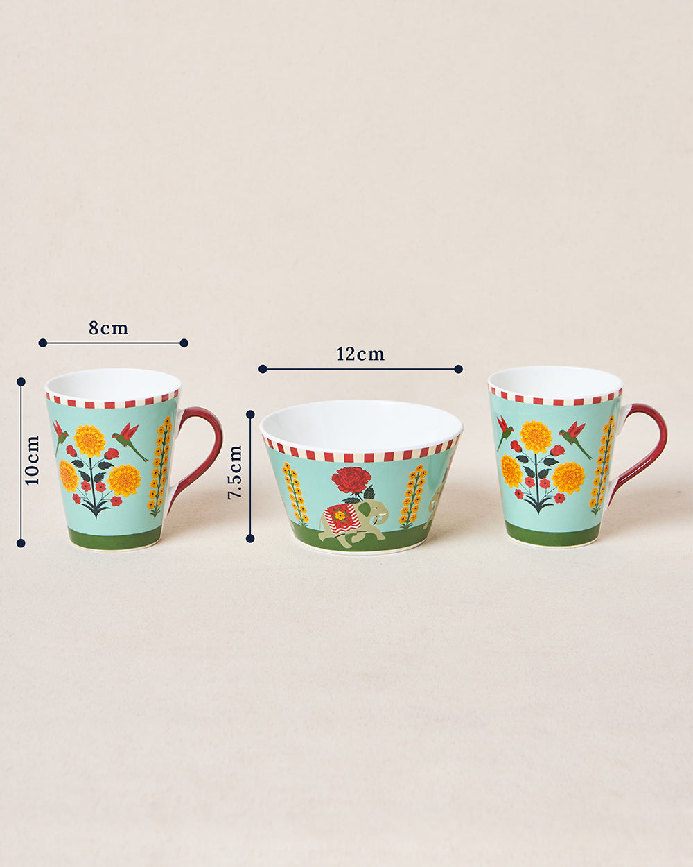Rani Bagh Tea Trio Gift Set - Set of 3 | Palace Memoirs