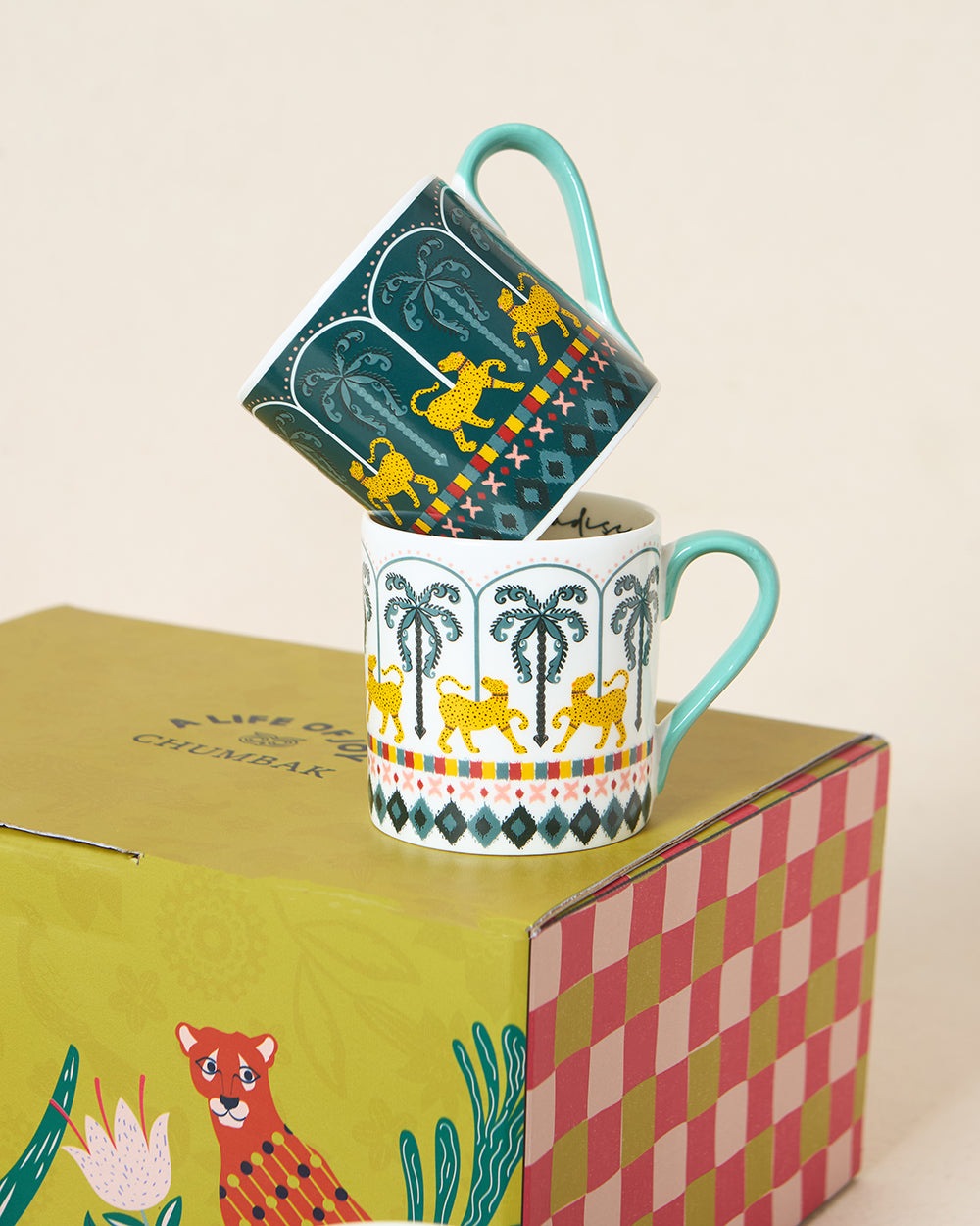 Jungle Soirée Mugs Gift Set of 6 | Lost in Paradise