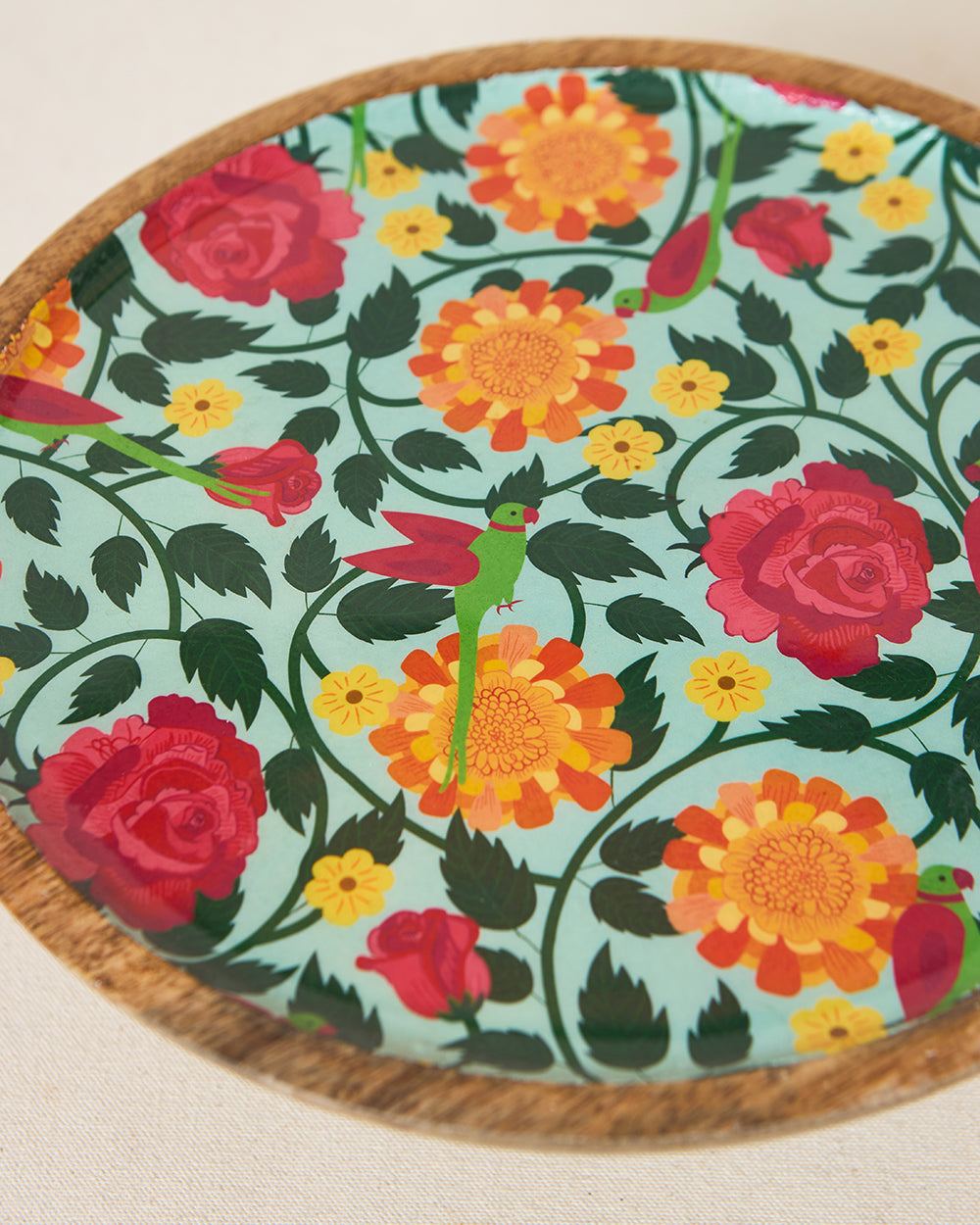 Rani Bagh Wooden Cake Stand , 10"dia | Palace Memoirs
