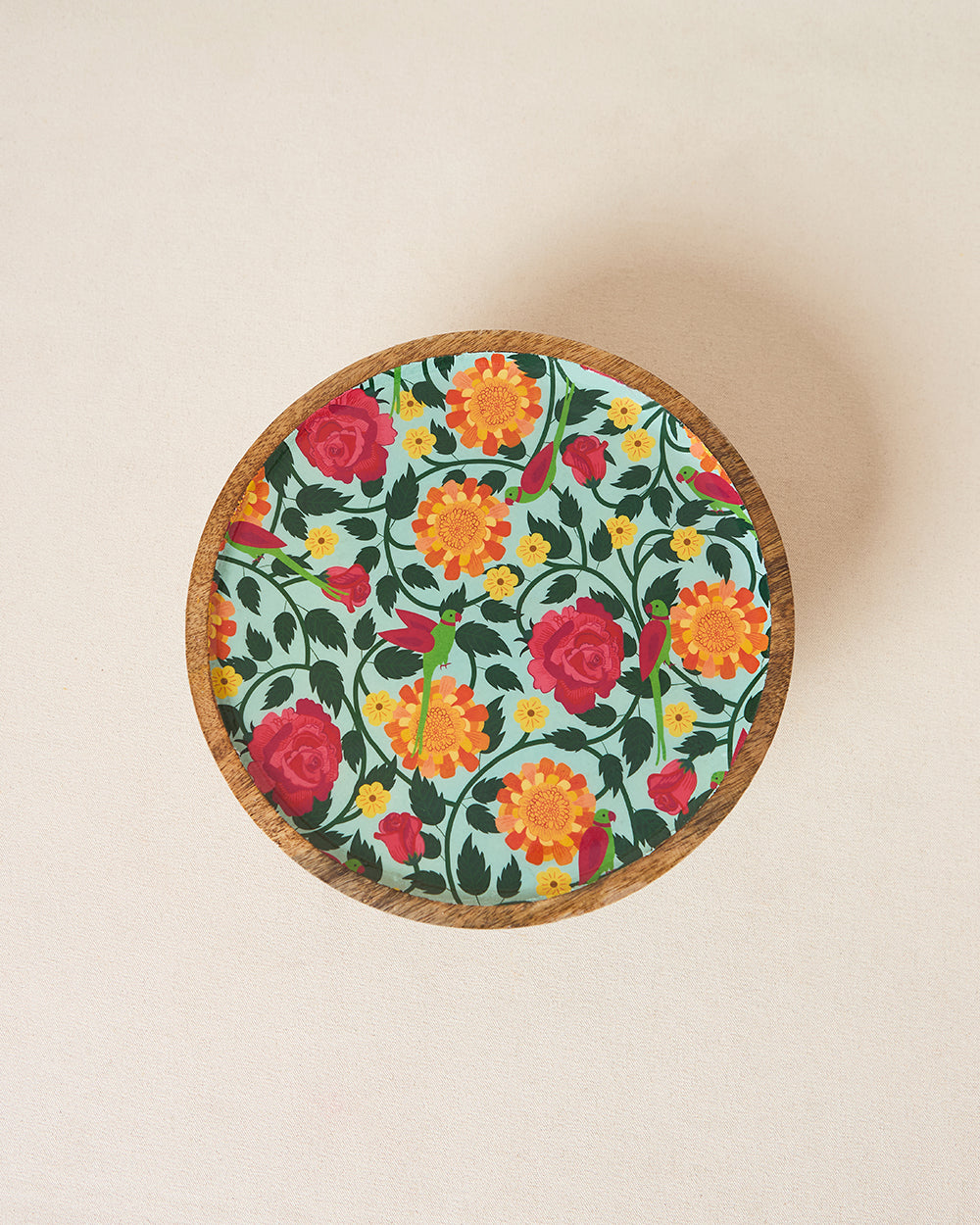 Rani Bagh Wooden Cake Stand , 10"dia | Palace Memoirs