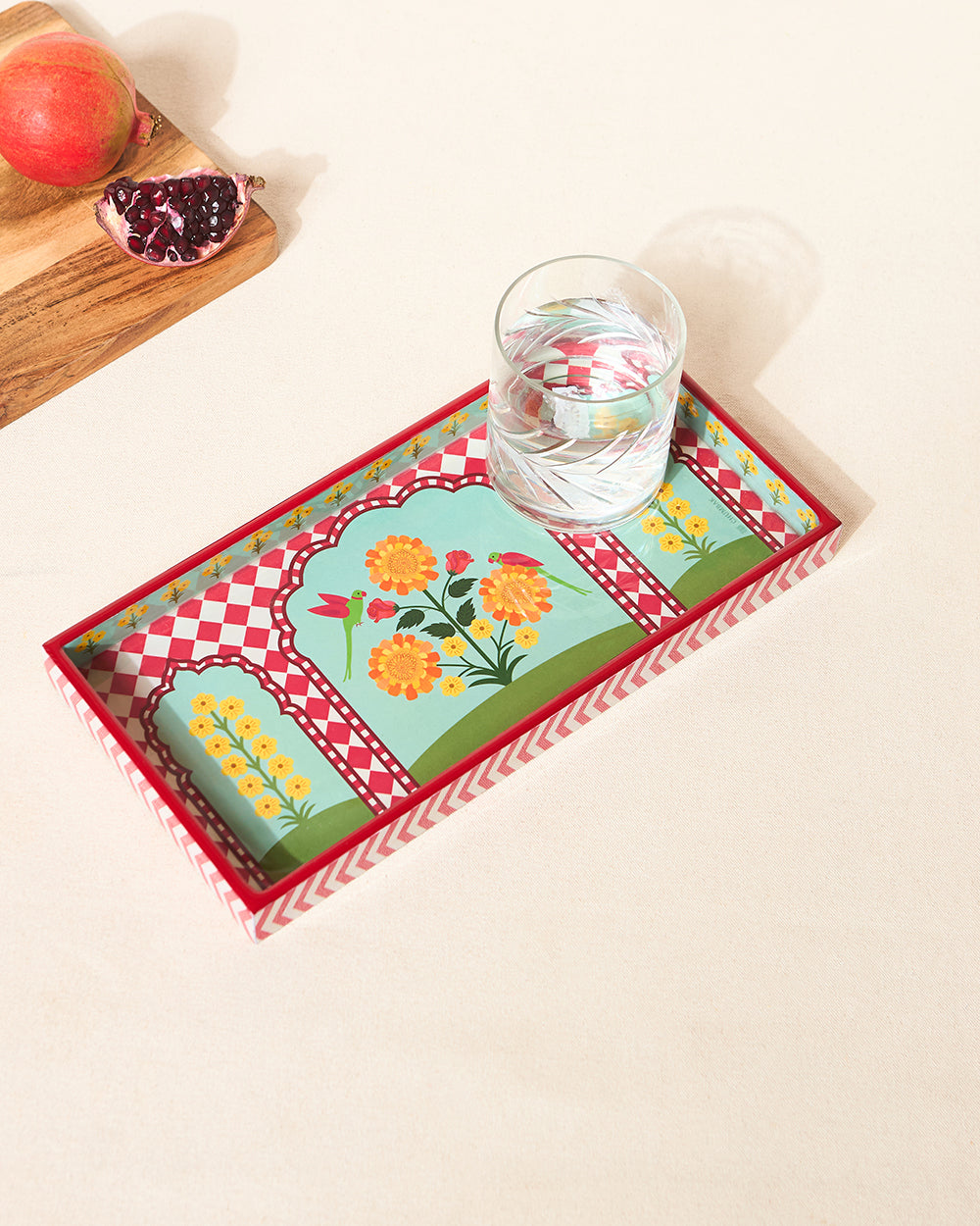 Rani Bagh Wooden Tray - 12"x6"| Palace Memoirs