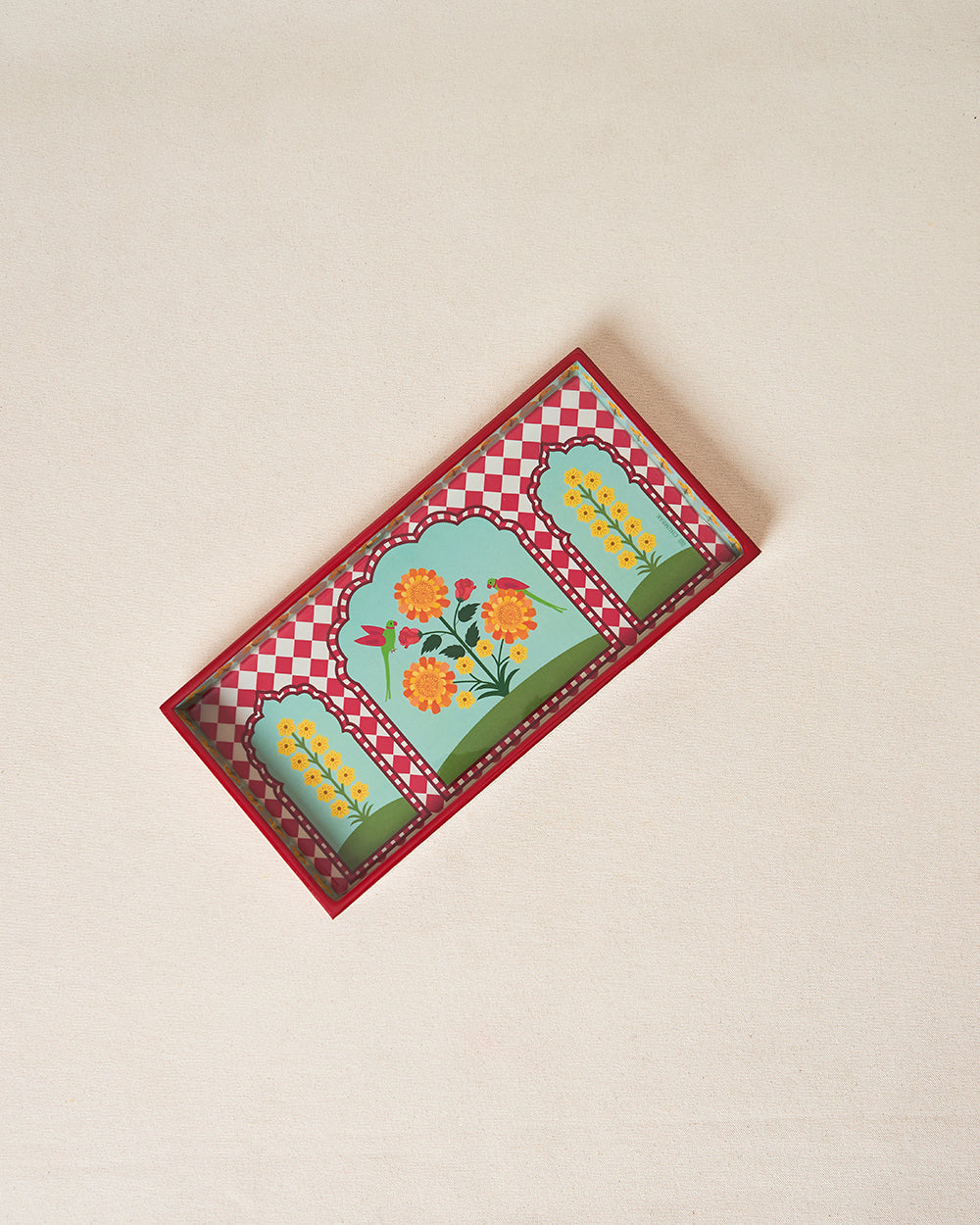 Rani Bagh Wooden Tray - 12"x6"| Palace Memoirs