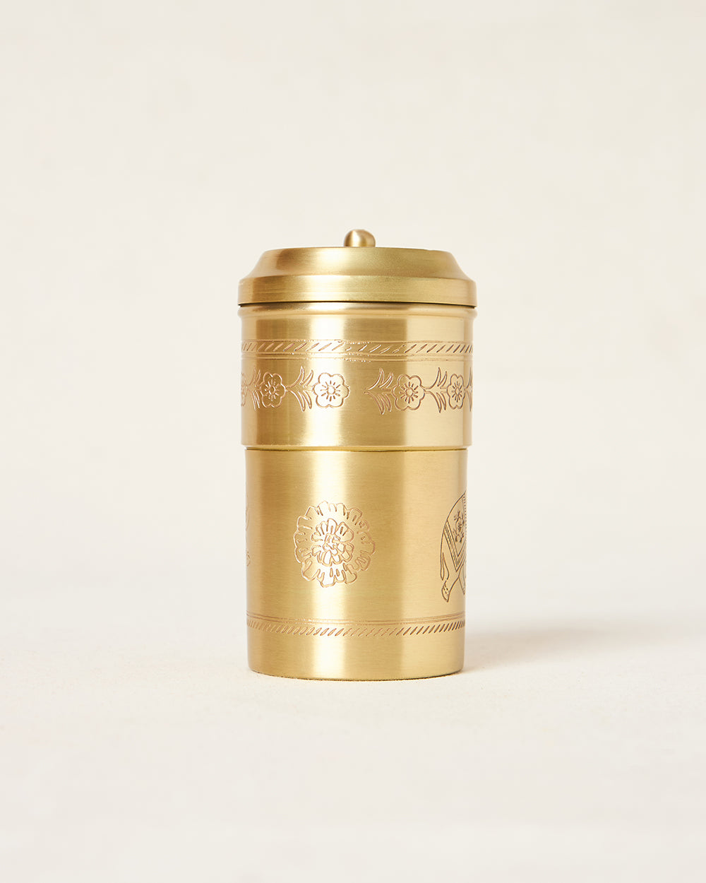 Royal Tusker Brass Filter Coffee Maker, 180ml | Palace Memoirs