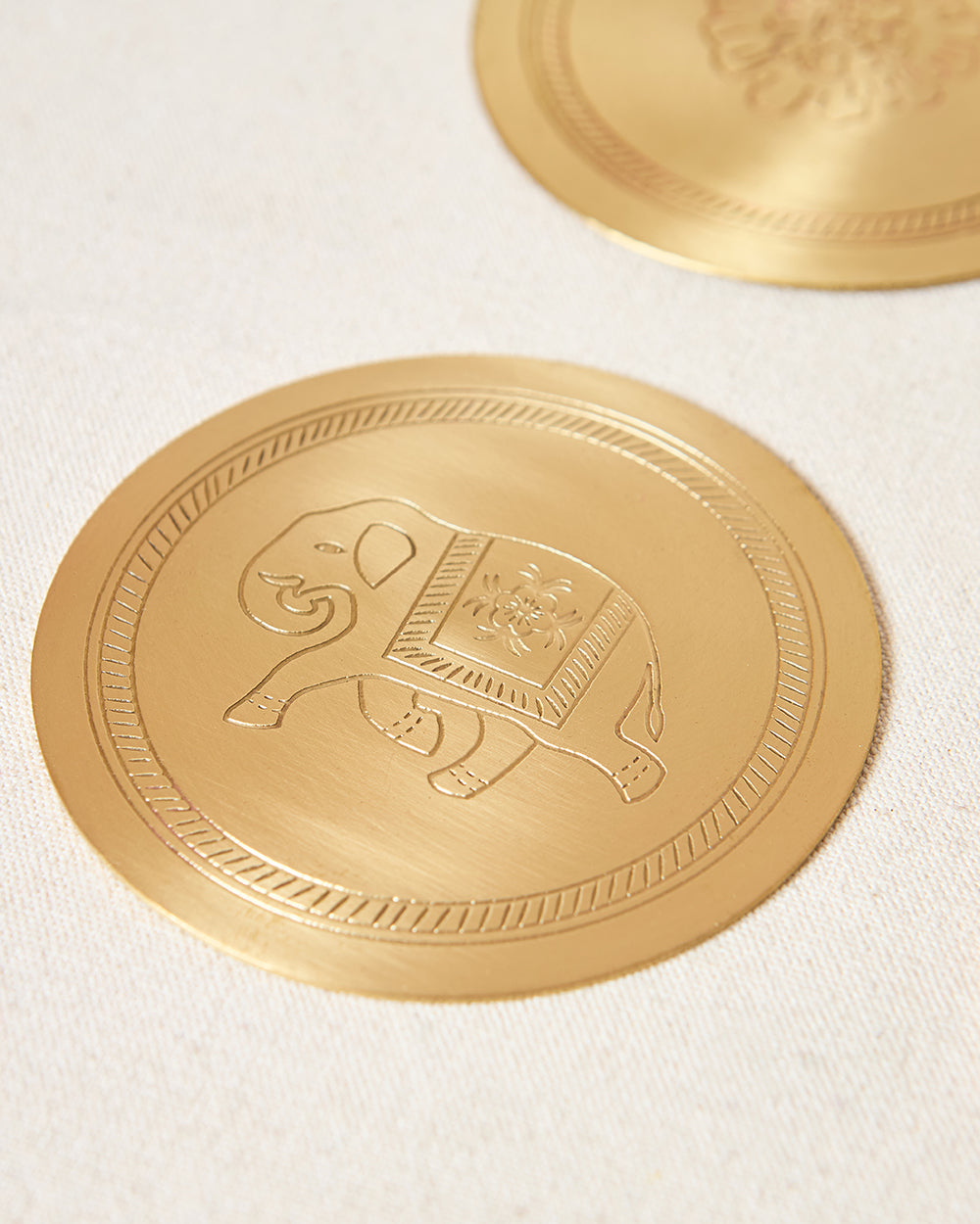Rani Bagh Coasters Gift Set - Set of 4, 4"dia | Palace Memoirs
