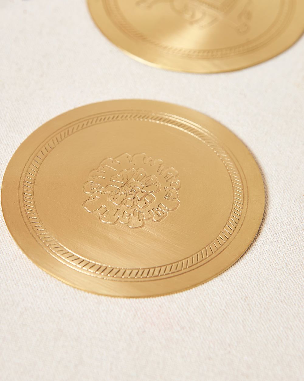 Rani Bagh Coasters Gift Set - Set of 4, 4"dia | Palace Memoirs