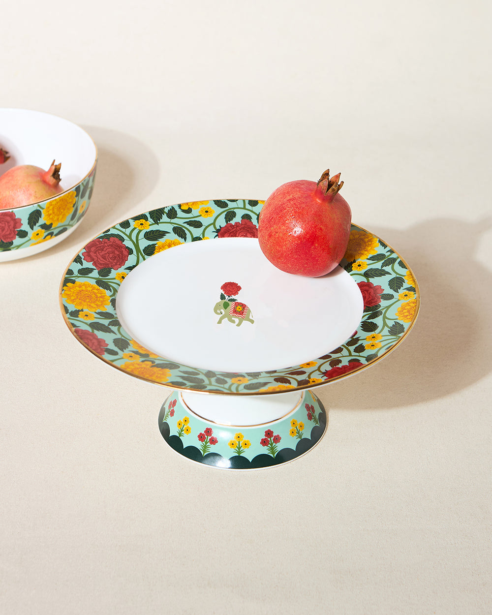 Royal Tusker Cake Stand , 10"dia | Palace Memoirs