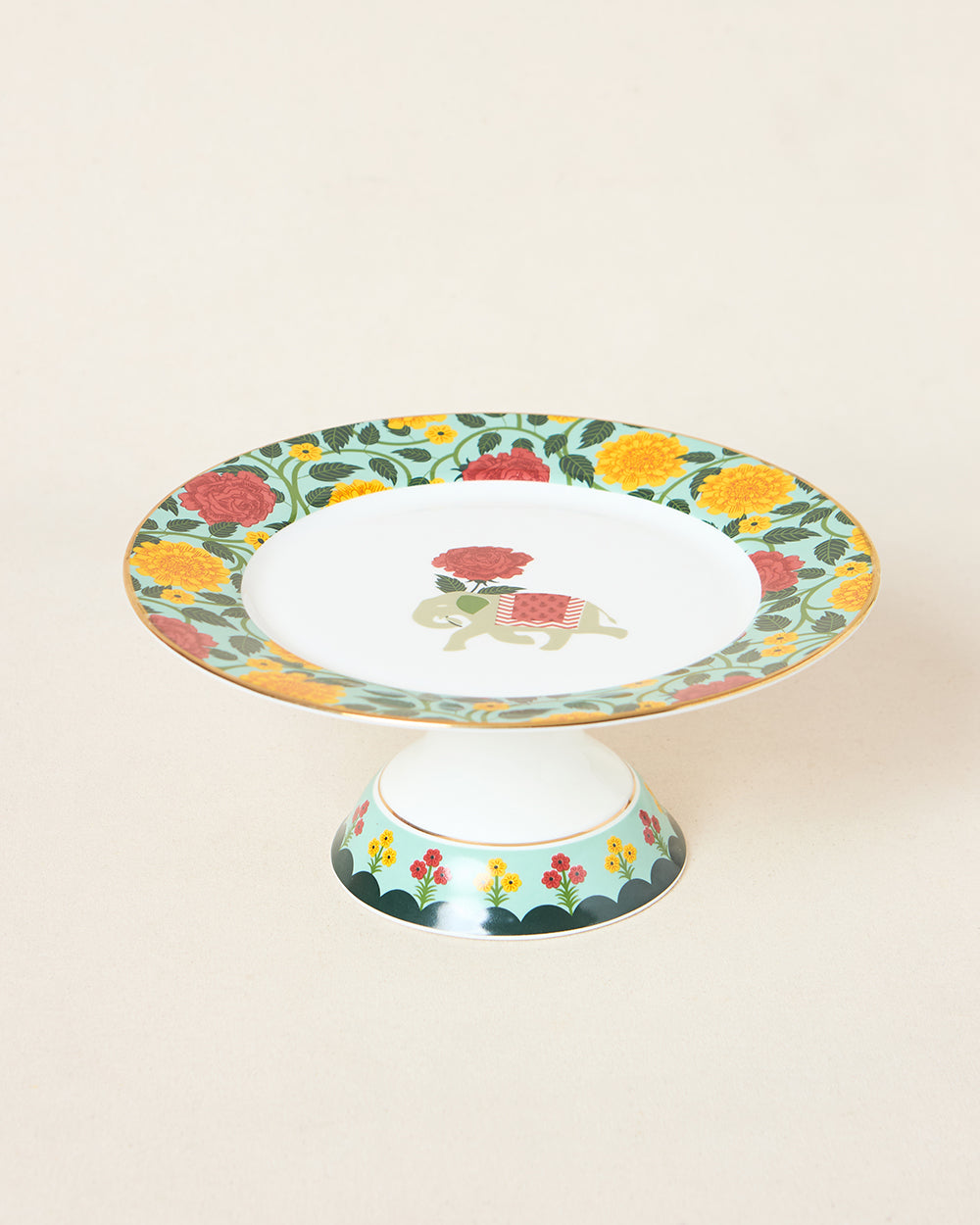Royal Tusker Cake Stand , 10"dia | Palace Memoirs