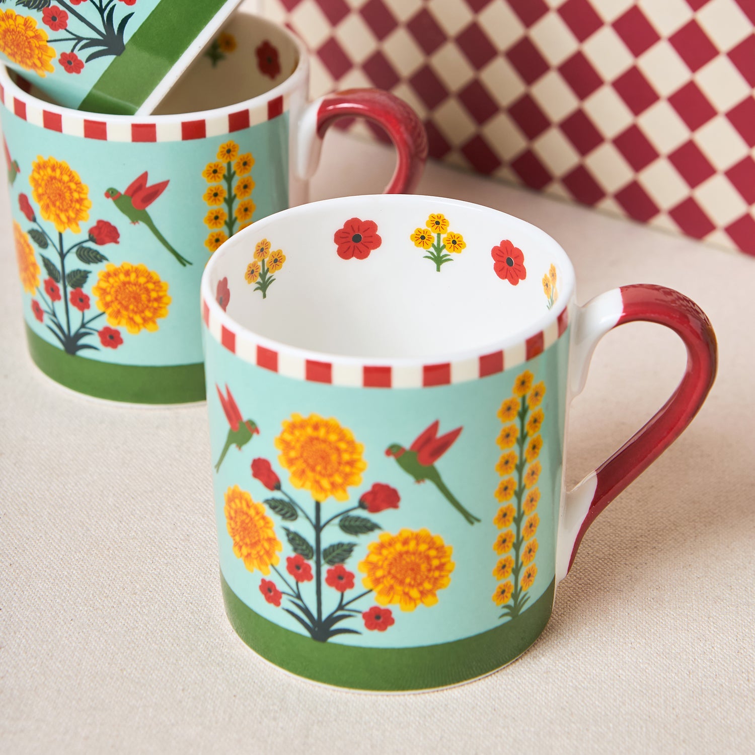 Rani Bagh Mugs Gift Set - Set of 6, 220 ml | Palace Memoirs