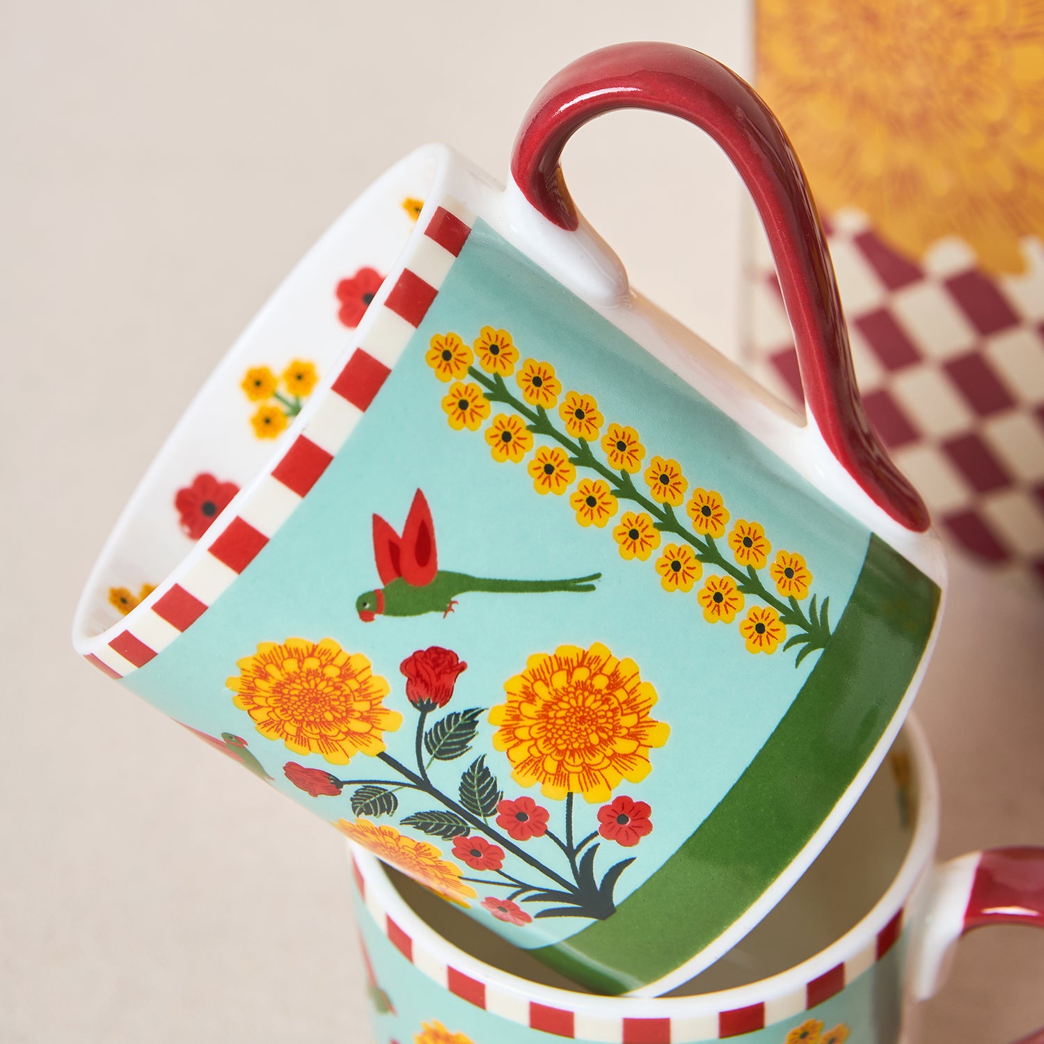 Rani Bagh Mugs Gift Set - Set of 6, 220 ml | Palace Memoirs