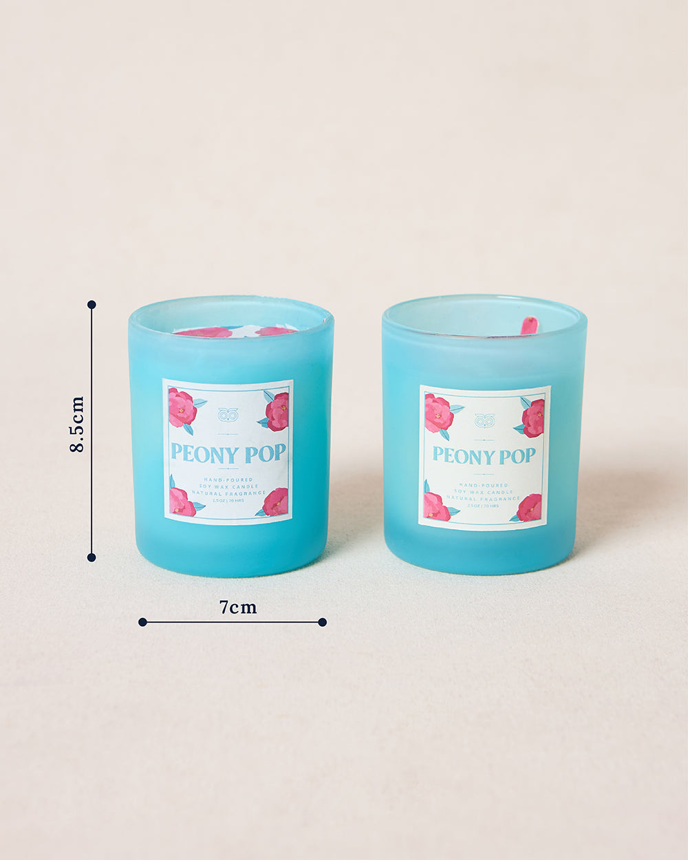 Peony Pop Candles Gift Set of 2 | Palace Memoirs