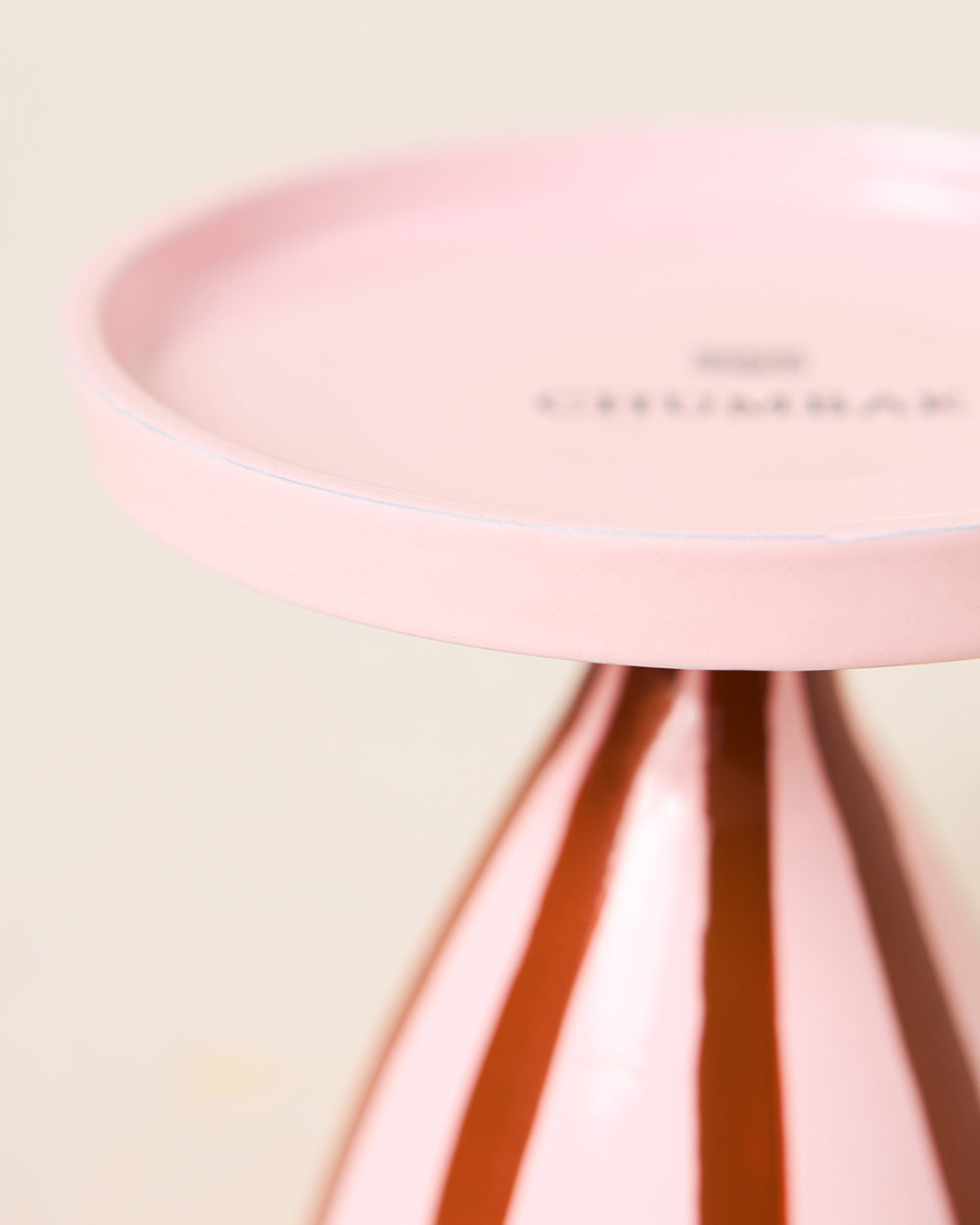 Paradise Stripes Candle Stand, Hand-painted | Lost in Paradise