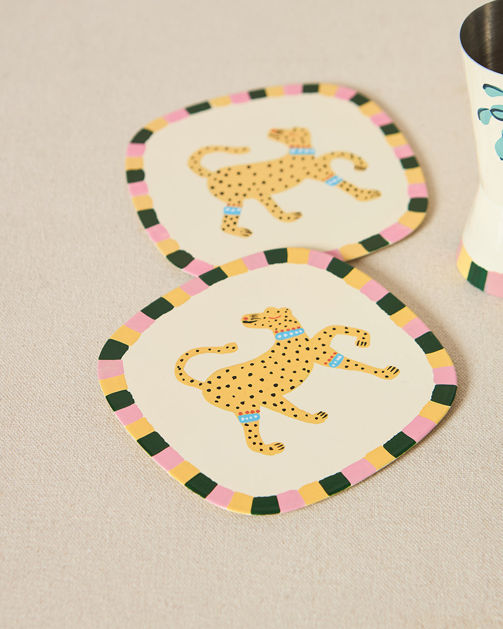 Safari Sundown Bar Gift Set of 4, Hand-painted | Lost in Paradise