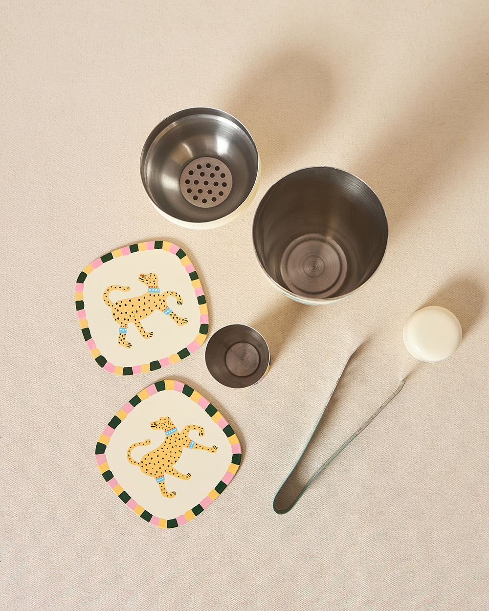 Safari Sundown Bar Gift Set of 4, Hand-painted | Lost in Paradise